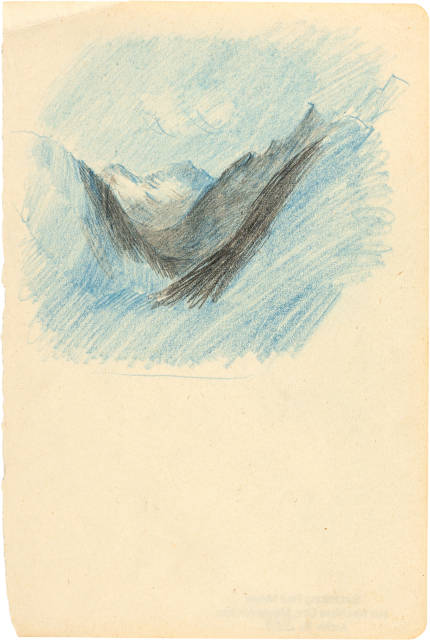 Otto Meyer-Amden : Berglandschaft. - Feuer, Um 1920 