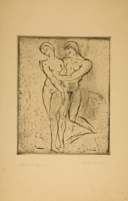 Wilhelm Lehmbruck : Raub I, Weib ganz, 1911 