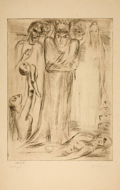 Wilhelm Lehmbruck : Macbeth III, 1918