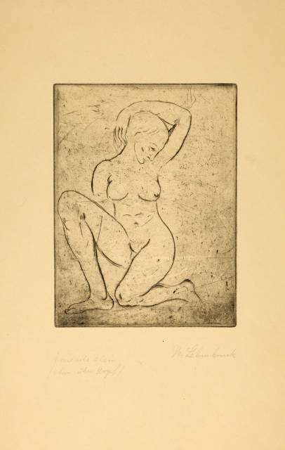Wilhelm Lehmbruck : Kniende, klein, 1910 