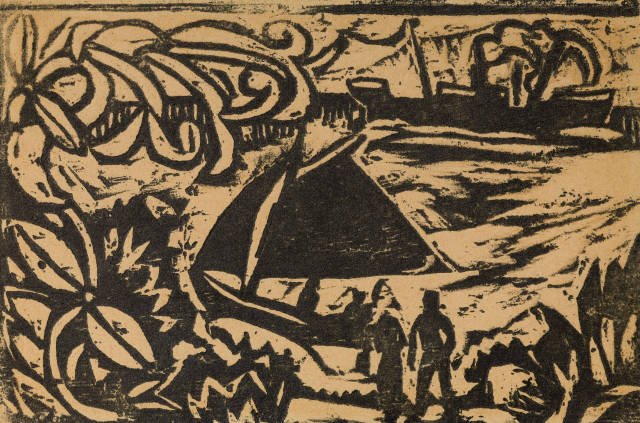 Ernst Ludwig Kirchner : Ausblick auf das Meer, 1912