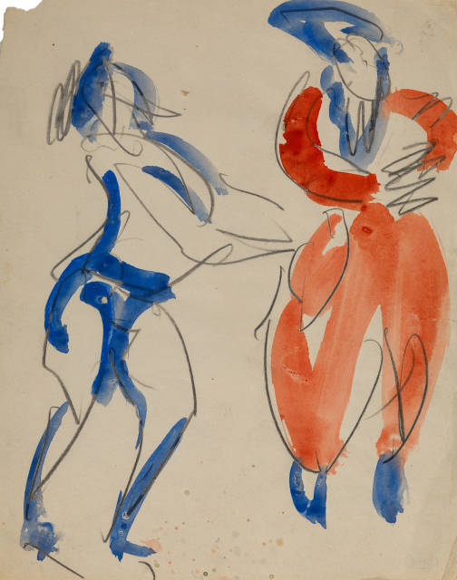 Ernst Ludwig Kirchner : Japanische Akrobaten, Um 1908 