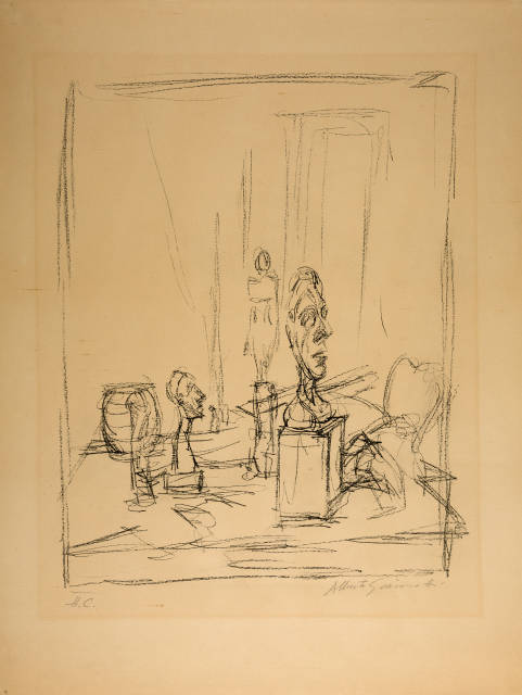 Alberto Giacometti : L'atelier de Stampa: 'Tête de Diego sur ..., 1956