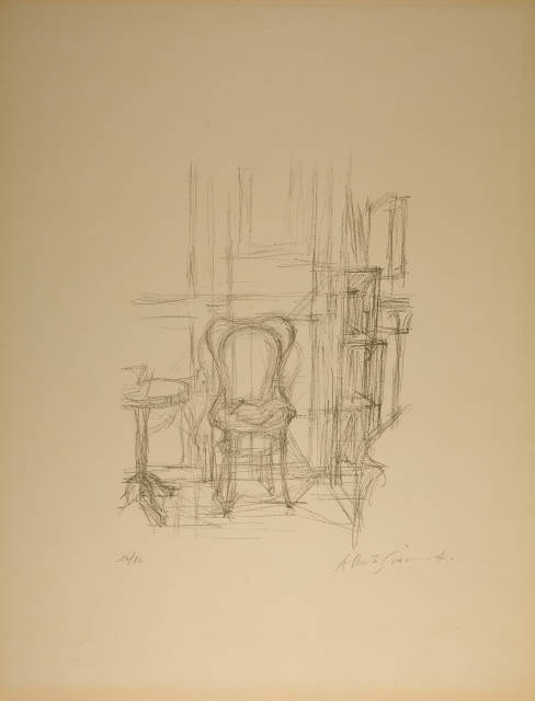Alberto Giacometti : Chaise et guéridon, 1960
