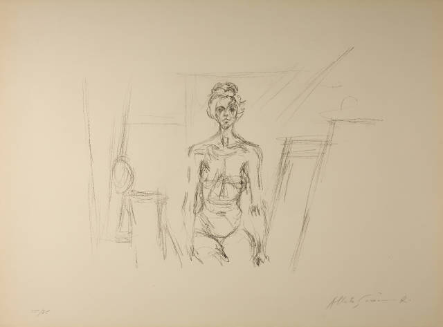 Alberto Giacometti : Nu assis, 1961 