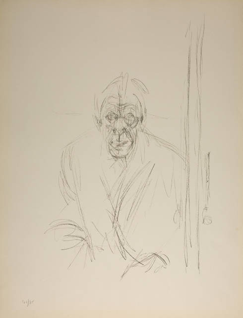 Alberto Giacometti : Autoportrait, 1963, publiziert 1964 