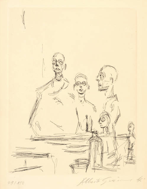 Alberto Giacometti : Sculptures dans l'atelier V, 1964 