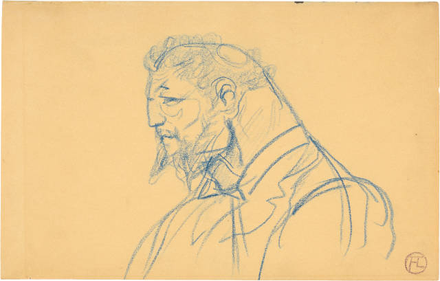 Henri de Toulouse-Lautrec : Tête d'homme, circa 1895