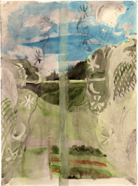 Otto Meyer-Amden : Aussicht aus dem Fenster. - Blick auf die ..., 1931 