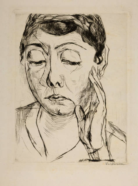 Max Beckmann : Modell, Probably 1917