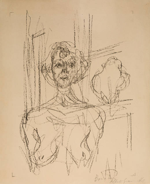 Alberto Giacometti : Buste d'Annette nue dans l'appartement de la ..., 1964 