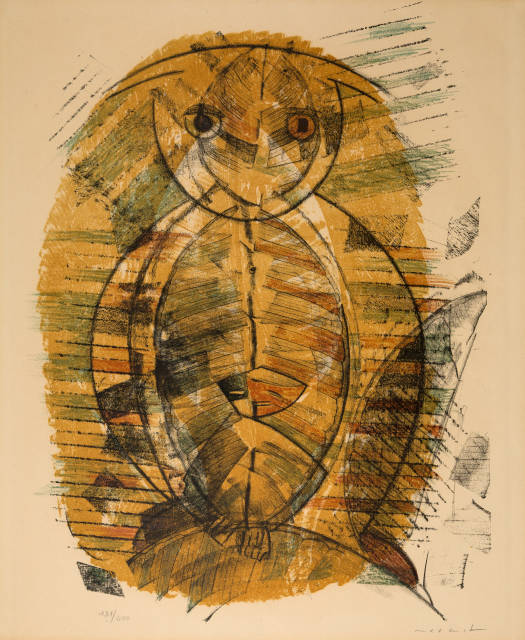 Max Ernst  : Hibou-Arlequin , 1955