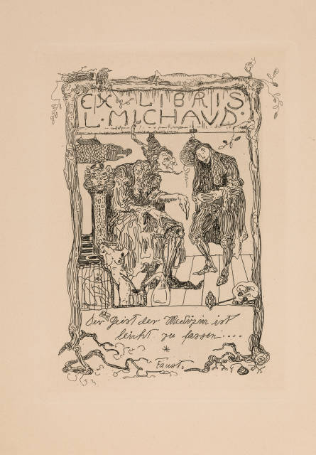 Paul Klee : Ex Libris Louis Michaud, 1901 