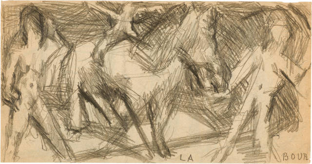 Louis Soutter : Labour (recto) - Juives et soir (verso), 1923-1930 