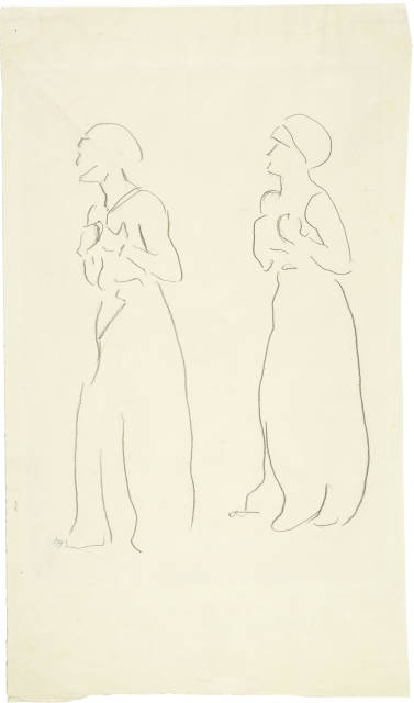 Ferdinand Hodler : Figurenstudie zu 'Blick ins Unendliche', 1910-1913 