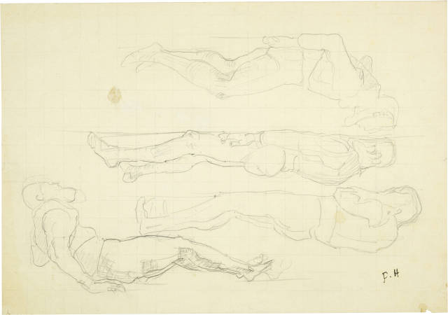 Ferdinand Hodler : Gefallene und sterbende Krieger, Um 1896-1900 