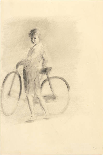 Otto Meyer-Amden : 2 Studien zu 'Radfahrer', Um 1928-1932 