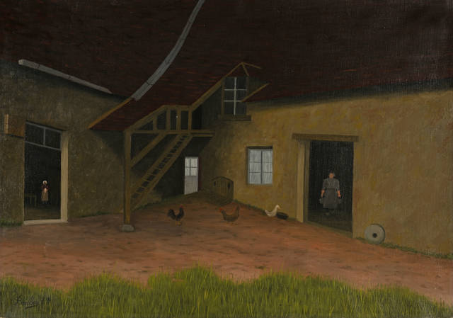 Camille Bombois : La cour de la ferme,  