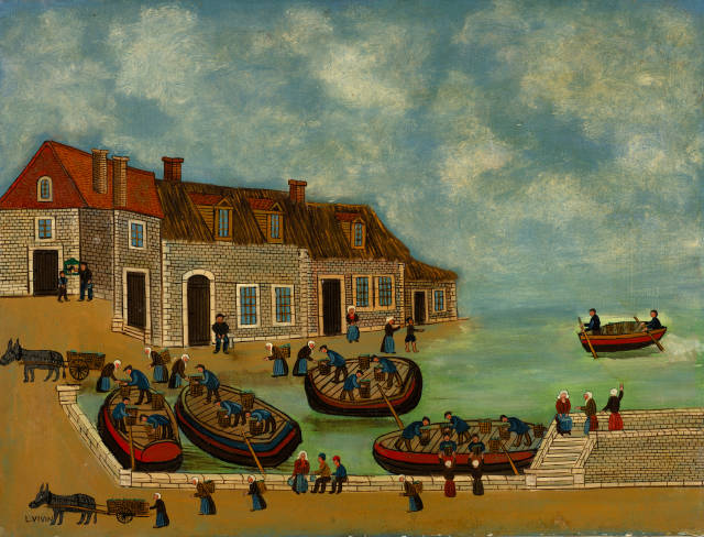 Louis Vivin : L'arrivé des pêcheurs,  
