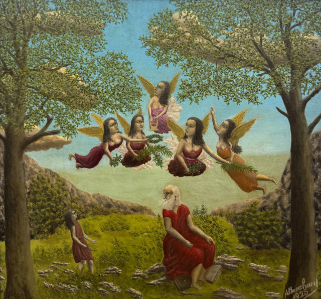 André Bauchant : Homer et les muses, 1925