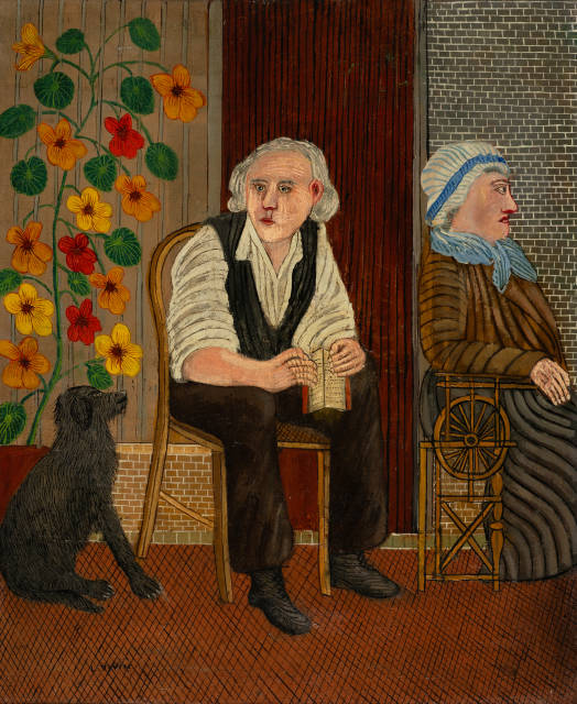 Louis Vivin : Portrait des parents de l'artiste,  