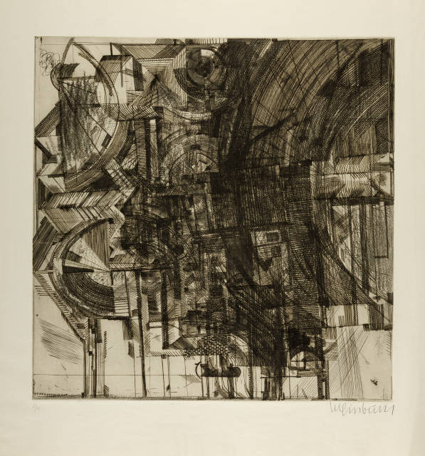 Bernhard Luginbühl : Kupferstich IV. - Punch, 1960 or 1966