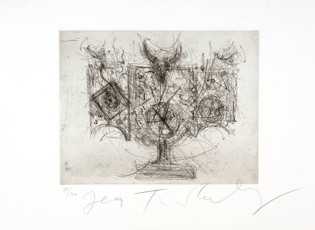 Jean Tinguely : Cenodoxus, Grafik 3, 1989 