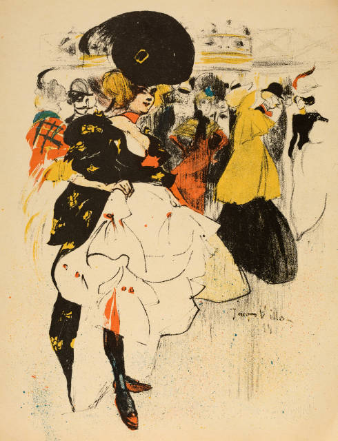 Jacques Villon : Danseuse au Moulin Rouge, 1899