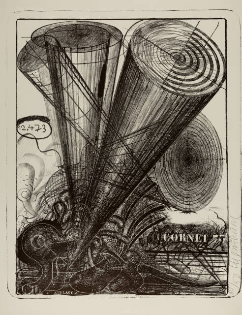 Bernhard Luginbühl : Cornet. - Grosser St. Bernhard, 1973 or 1975