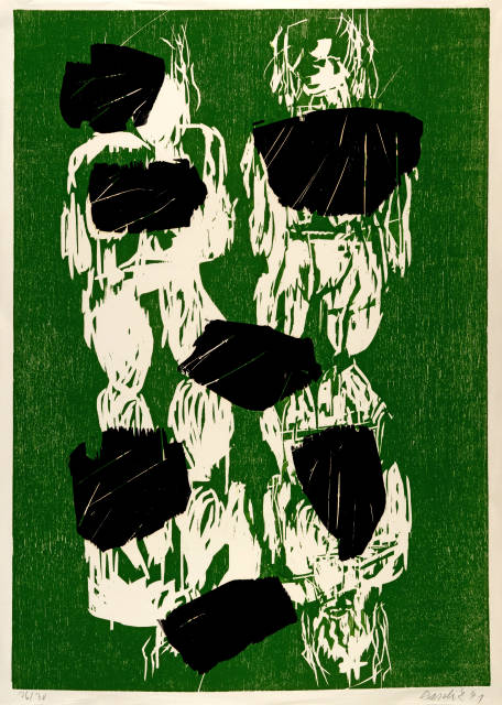 Georg Baselitz : Sieben Steine, 1991, printing of the edition from 1992