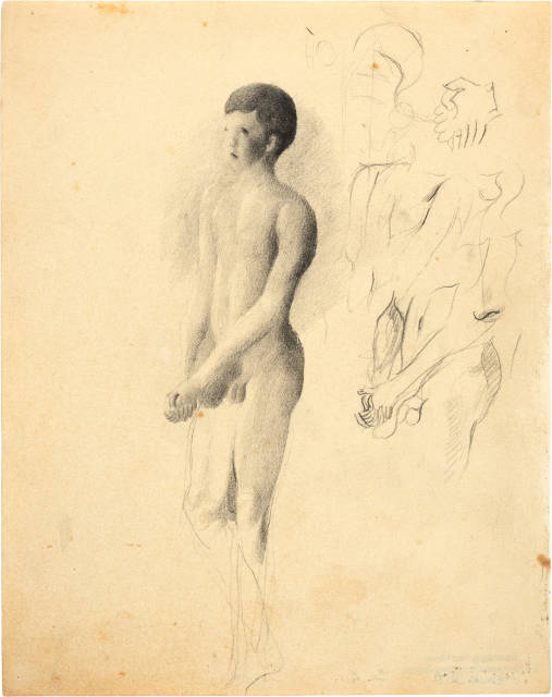 Otto Meyer-Amden : Sammelnummer von 4 Studien zu 'Knabenakt', 1922-1926 