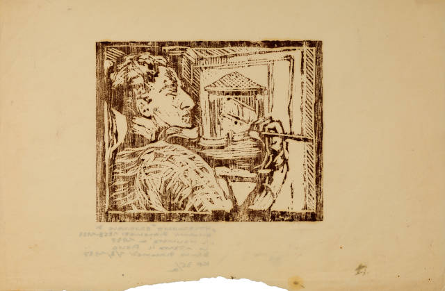 Giovanni Giacometti : Der Violinspieler - Bruno, 1927 