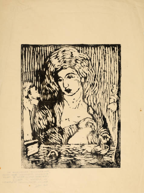 Giovanni Giacometti : Toeletta della sera III - Portrait Annetta ..., 1911 