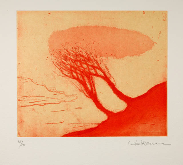 Leiko Ikemura : Los arboles rojos, 2012 