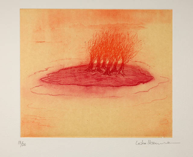 Leiko Ikemura : La isla enrojada, 2012 