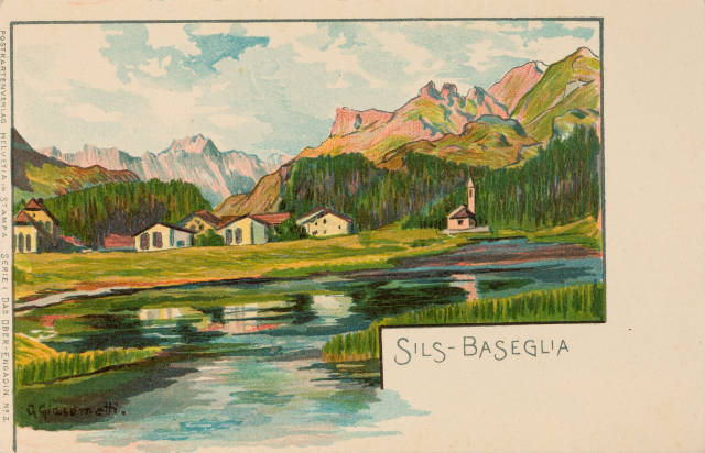 Giovanni Giacometti : Postkarten: Sils-Baseglia. - Samaden. - Sils-..., 1899-1900 