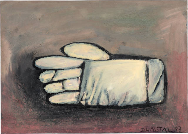 Alois Lichtsteiner : Handschuh (Inhalt der Gefässe), 1987