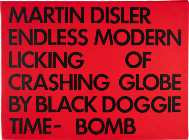 Martin Disler : Endless Modern Licking of Crashing Globe by ..., 1981 