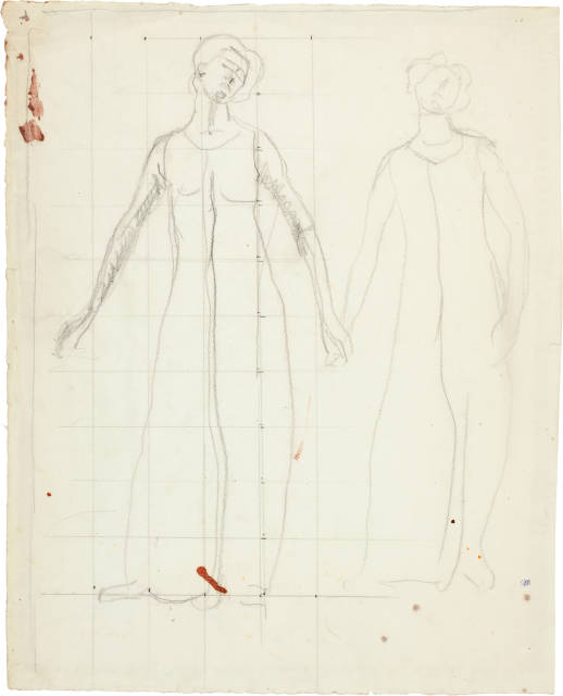 Ferdinand Hodler : Studie zu 'Blick ins Unendliche', 1913 