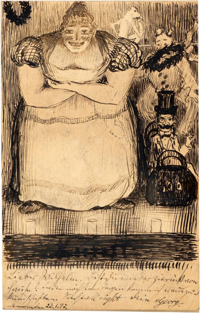 Georg Albert Stroedel  : 3 Postkarten , 1897-1899