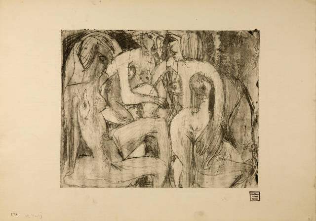 Albert Müller : Drei Badende, 1925
