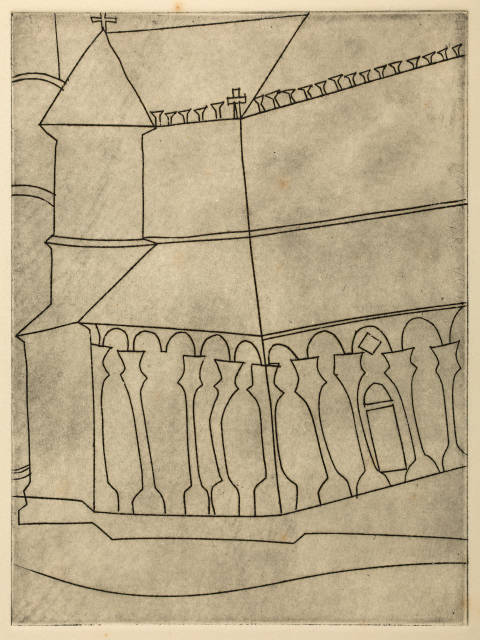 Ben Nicholson : Fragment of Tuscan Cathedral , 1966 
