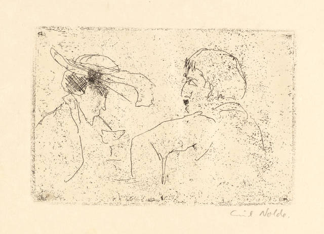 Emil Nolde : Beim Absinth, 1911