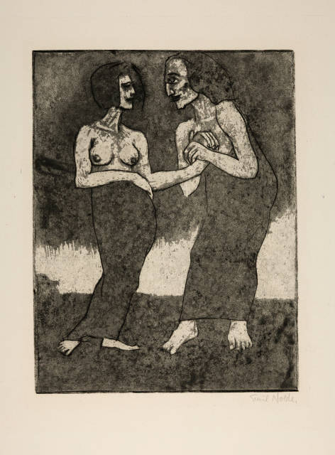 Emil Nolde : Mann und Mädchen, 1918
