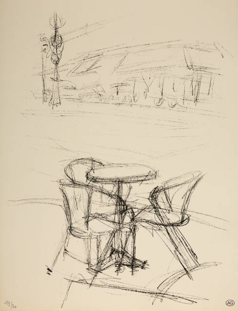 Alberto Giacometti : Paris sans fin - 5 Blatt aus der Suite, 1958-1965 