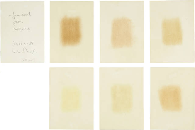 Herman de Vries  : From Earth from Morocco , 1986