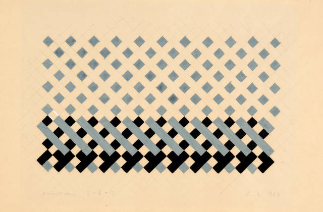 Hans Jörg Glattfelder : Progressione 3 - 6 - 12, 1964