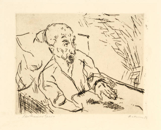 Max Beckmann : Sterbender Greis, 1913