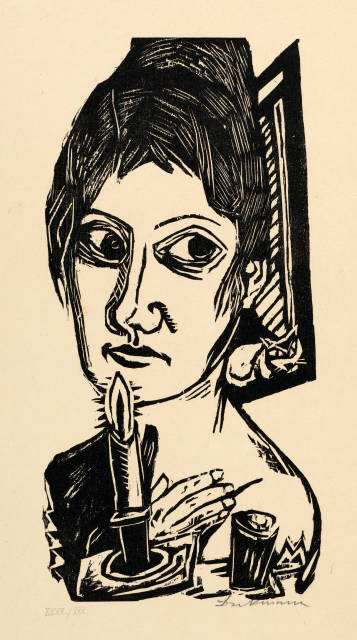 Max Beckmann : Frau mit Kerze, 1920