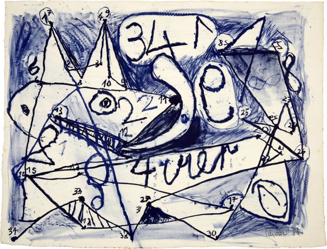 Hans Schärer : Ohne Titel (4 Zustandsdrucke), 1988
